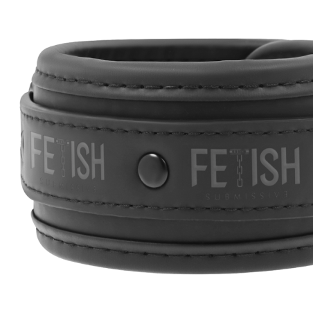 FETISH SUBMISSIVE - ESPOSAS TOBILLOS CUERO VEGANO CON FORRO DE NEOPRENO FETISH SUBMISSIVE BONDAGE