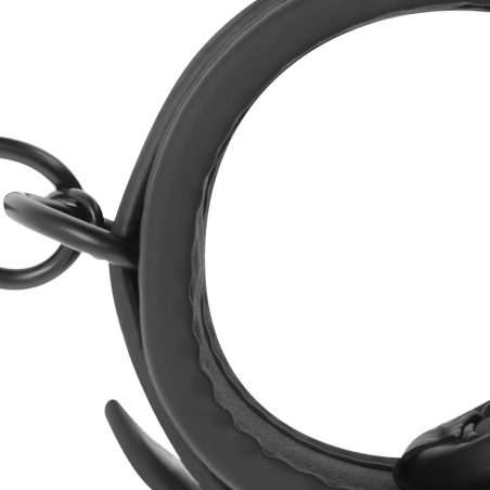 FETISH SUBMISSIVE - ESPOSAS TOBILLOS CUERO VEGANO CON FORRO DE NEOPRENO FETISH SUBMISSIVE BONDAGE