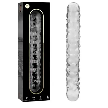 NEBULA SERIES BY IBIZA - MODELO 15 DILDO CRISTAL TRANSPARENTE 18.5 CM -O- 3 CM
