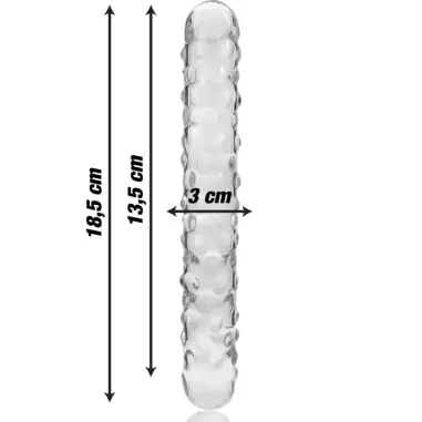 Modelo 15 Dildo Cristal Transparente 18.5 cm Ø 3 cm