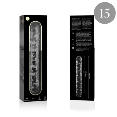 Modelo 15 Dildo Cristal Transparente 18.5 cm Ø 3 cm