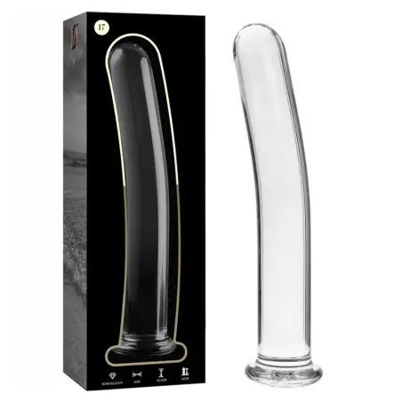 NEBULA SERIES BY IBIZA - MODELO 17 DILDO CRISTAL TRANSPARENTE 18.5 CM -O- 3 CM