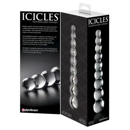 N. 2 Masajeador de Vidrio - Dildo Realista | Icicles