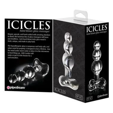 N. 47 Masajeador de Cristal - Juguete Anal | Icicles