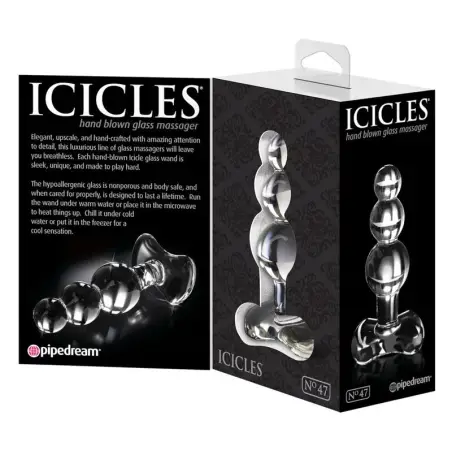 N. 47 Masajeador de Cristal - Juguete Anal | Icicles