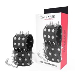 DARKNESS - SKULLS AND BONES ESPOSAS CON PINCHOS NEGRO DARKNESS BONDAGE