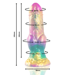 EPIC - IRIS DILDO CON TESTÍCULOS ARCOÍRIS DE PLACER EPIC 2