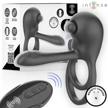INTENSE - SPIKE ANILLO VIBRADOR PARA PENE CON CONTROL REMOTO