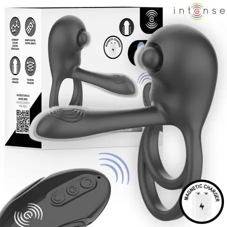 INTENSE - SPIKE ANILLO VIBRADOR PARA PENE CON CONTROL REMOTO