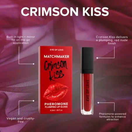 Matchmaker Crimson Kiss Brillo Labial Rojo Efecto Volumen