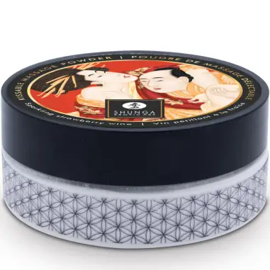 Kit Polvos de Masaje Comestible Fresa | Shunga