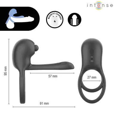 Spike Anillo Vibrador para Pene con Control Remoto | Intense