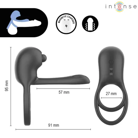 Spike Anillo Vibrador para Pene con Control Remoto | Intense