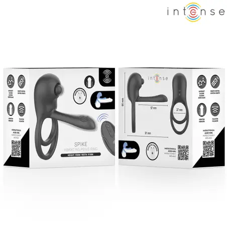 Spike Anillo Vibrador para Pene con Control Remoto | Intense