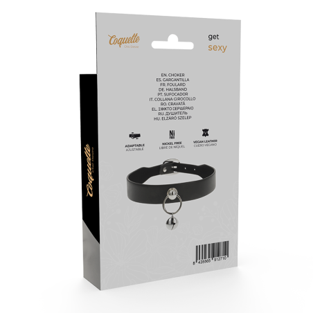 COQUETTE CHIC DESIRE - COLLAR CUERO VEGANO ACCESORIO WOMAN CASCABEL/ARO COQUETTE ACCESSORIES