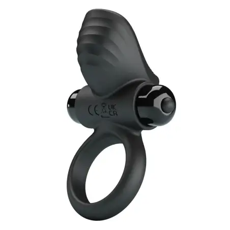 PRETTY LOVE - ANILLO VIBRADOR PARA PENE ADRIEN 10 FUNCIONES NEGRO