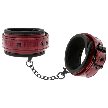 FETISH SUBMISSIVE DARK ROOM - ESPOSAS TOBILLOS CUERO VEGANO CON FORRO DE NEOPRENO FETISH SUBMISSIVE DARK ROOM