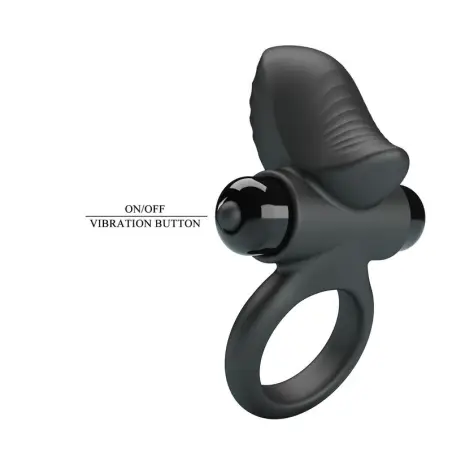 Anillo Vibrador para Pene Adrien 10 Funciones Negro