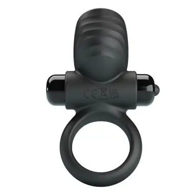 Anillo Vibrador para Pene Adrien 10 Funciones Negro