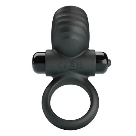 Anillo Vibrador para Pene Adrien 10 Funciones Negro