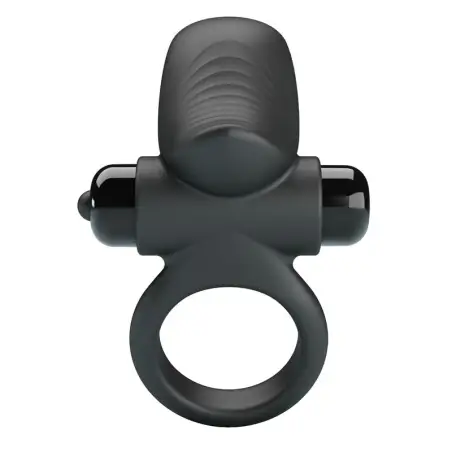 Anillo Vibrador para Pene Adrien 10 Funciones Negro