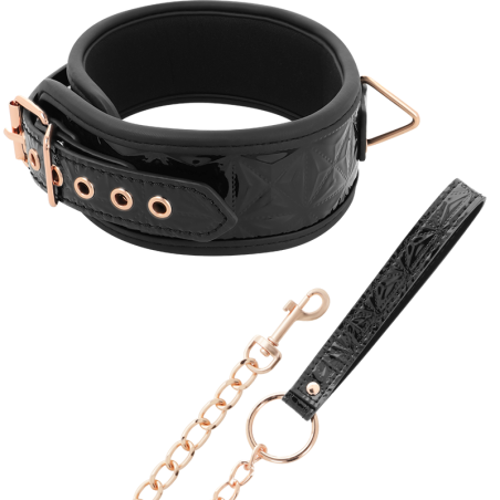 BEGME - BLACK EDITION COLLAR CUERO VEGANO CON FORRO DE NEOPRENO BEGME BLACK EDITION