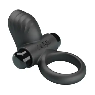 Anillo Vibrador para Pene Adrien 10 Funciones Negro