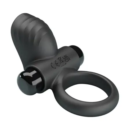 Anillo Vibrador para Pene Adrien 10 Funciones Negro