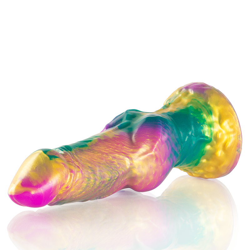 EPIC - IRIS DILDO CON TESTÍCULOS ARCOÍRIS DE PLACER 