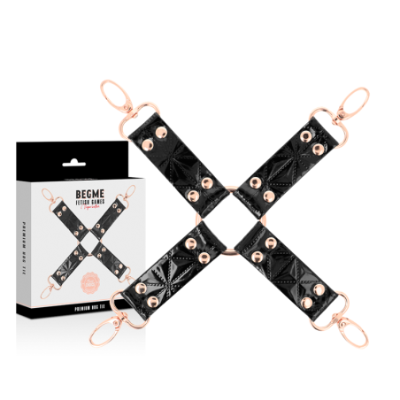 BEGME - BLACK EDITION HOG TIE CUERO VEGANO BEGME BLACK EDITION