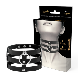 COQUETTE CHIC DESIRE - CHOKER CUERO VEGANO ESTILO FETISH COQUETTE ACCESSORIES