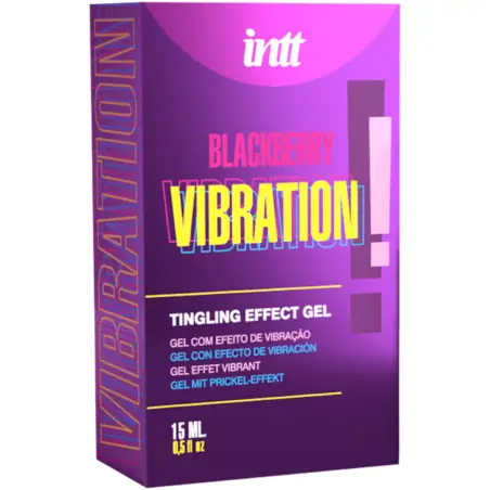 Gel Vibrador Líquido Sabor Mora 15 ml | Intt Releases