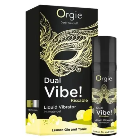 Dual Vibe! Lemon Gin And Tonic Gel Íntimo Besable Efecto