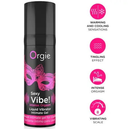 ORGIE - SEXY VIBE! INTENSE ORGASM GEL ÍNTIMO MULTISENSACIÓN 15 ML