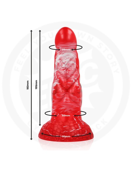 EPIC - AGNIS DILDO FUEGO CARMESÍ 