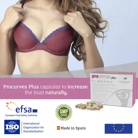 Complemento alimenticio para aumentar el pecho de forma