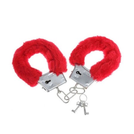 DIABLO PICANTE - ESPOSAS METAL FORRADAS ROJO DIABLO PICANTE