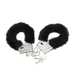 DIABLO PICANTE - ESPOSAS METAL FORRADAS NEGRO DIABLO PICANTE