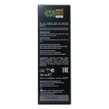 Exxtreme Spray Anal 50 ml - Lubricante Íntimo | HOT