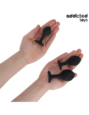 ADDICTED TOYS - SET DE 3 PLUG SILICONA ANAL CON JOYA 