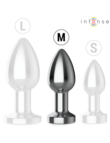 INTENSE - PLUG ANAL 10 VIBRACIONES METAL CON CONTROL REMOTO M 