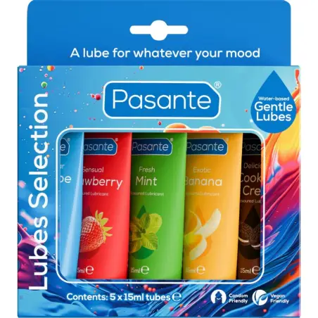 Pack Lubricantes Sabores Variados 5 Uds X 15 ml | Pasante