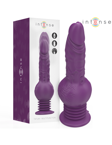 INTENSE - TATUM VIBRADOR MULTIFUNCIÓN CON VIBRACIÓN UP AND DOWN 24 CM MORADO 