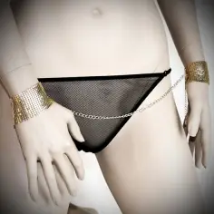 BIJOUX INDISCRETS - DÃSIR MÃTALLIQUE ESPOSAS MALLA METALICA DORADA 2