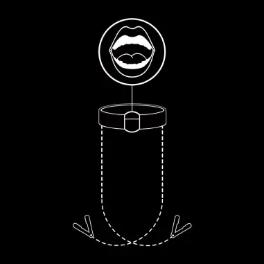Anilla Mordaza con Pinzas para Pezones | Fetish Submissive
