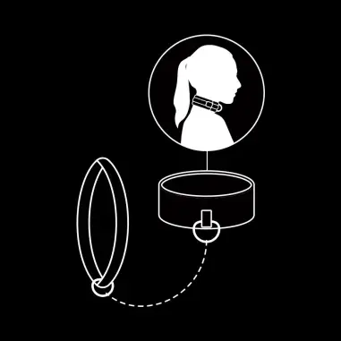 Collar con Cadena con Forro de Neopreno | Fetish Submissive