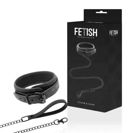 Collar con Cadena con Forro de Neopreno | Fetish Submissive