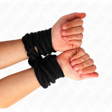 KINK - CUERDA DE ALGODÓN 10 METROS NEGRO KINK ROPE ARTS