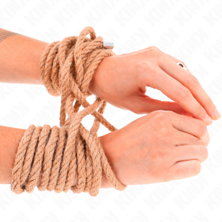 KINK - CUERDA DE CÁÑAMO 5 METROS CON CABEZA DE METAL KINK ROPE ARTS