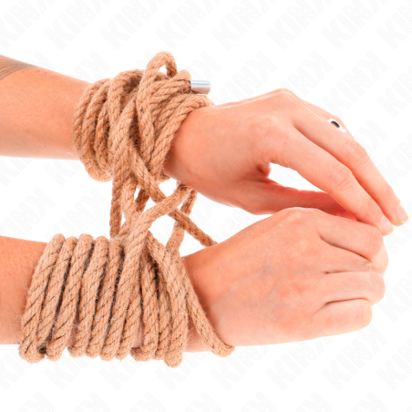 KINK - CUERDA DE CÁÑAMO 20 METROS CON CABEZA DE METAL KINK ROPE ARTS